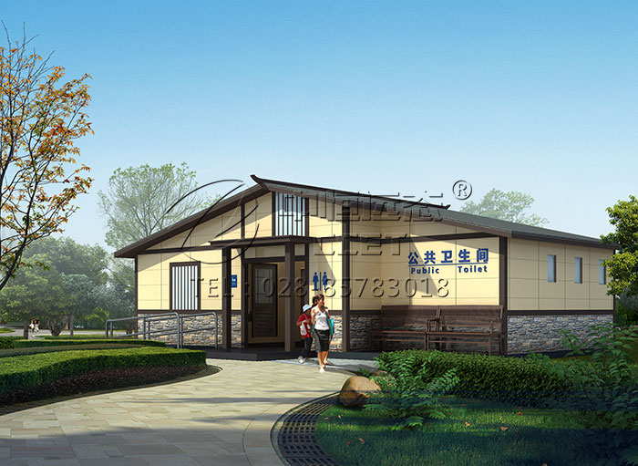 劍門關裝配式水沖廁所